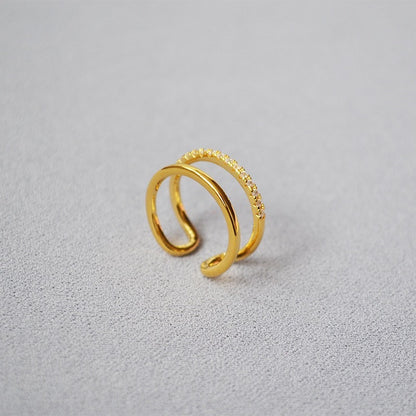 優雅滿分雙層細鑽戒指 Elegant Ring