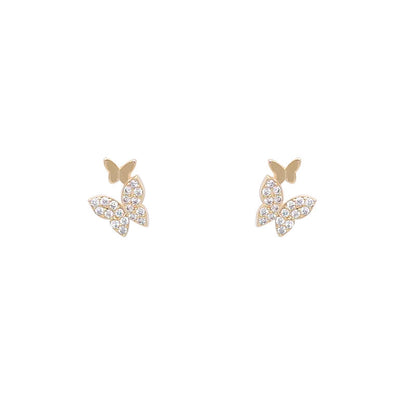 夢幻仙女金蝴蝶耳環 Gold Butterflies Earrings