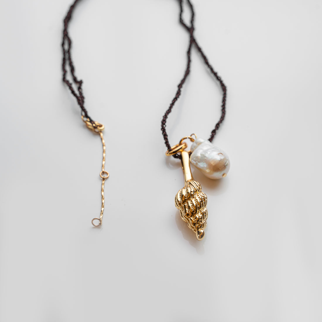 貝殼與珍珠海洋邂逅項鍊 Seashell and Pearl Necklace