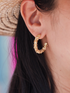微光追尋圓圈純銀耳環 Glimmering Circle Earrings